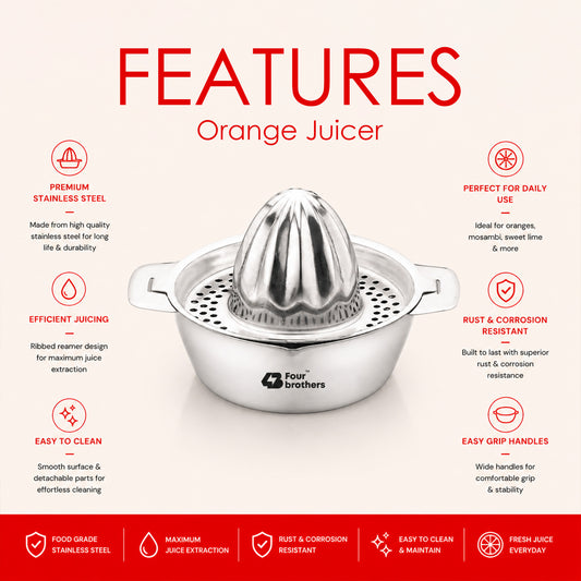 Four Brothers Stainless Steel Orange Juicer