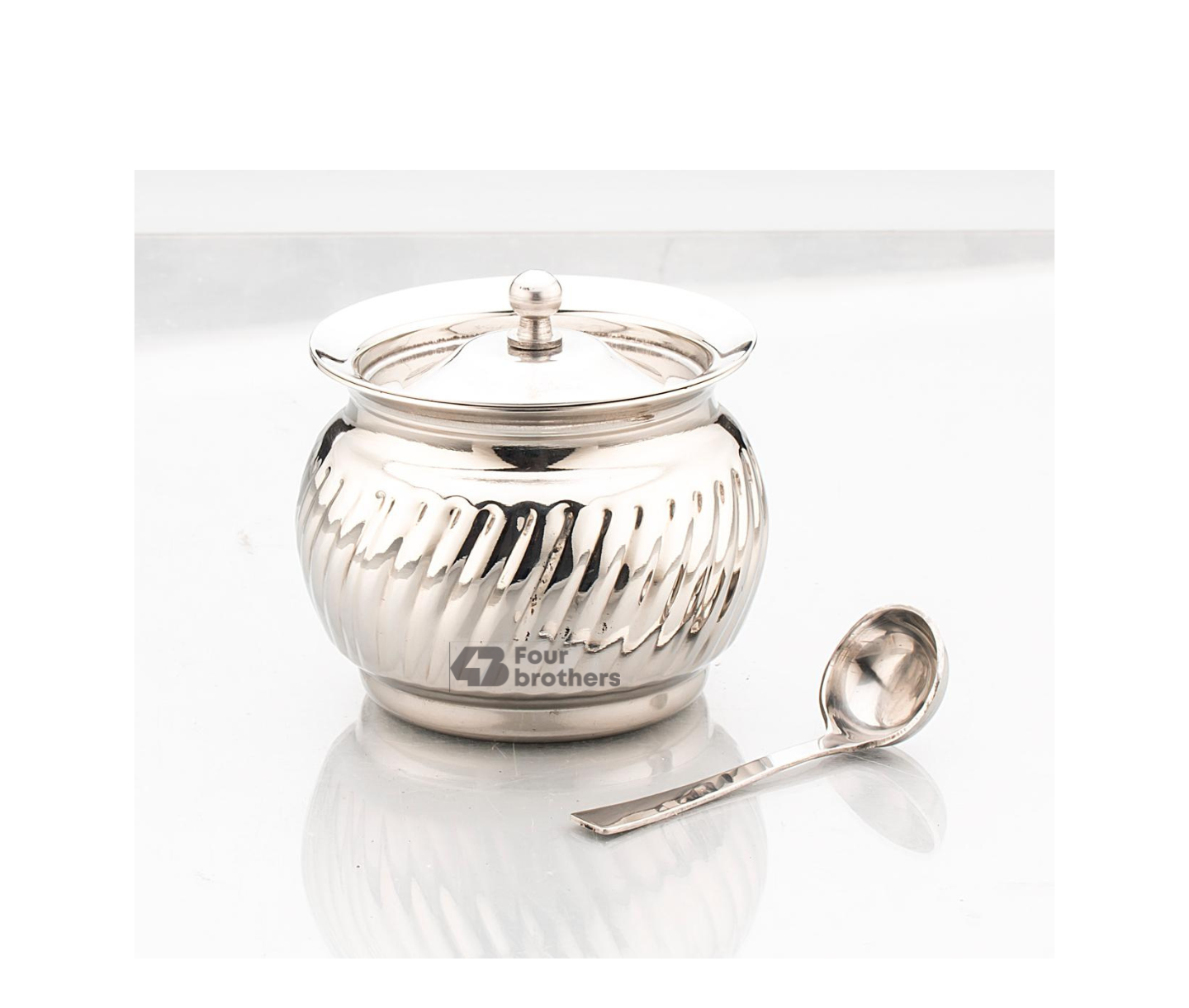 Thunder Stainless Steel Ghee/Oil Pot with Spoon