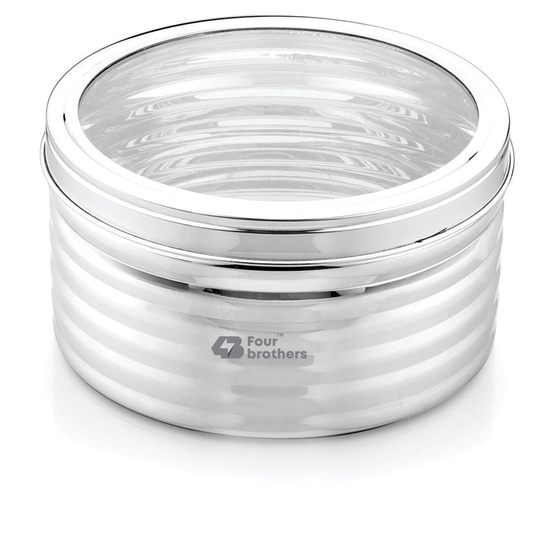 Ultra Storage Stainless Steel Box with See‑Through Lid