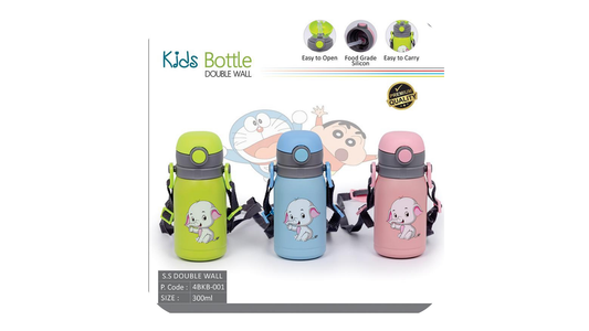 Kids Sipper Stainless Steel Water Bottle-Double Wall-300 ml / 750 ml