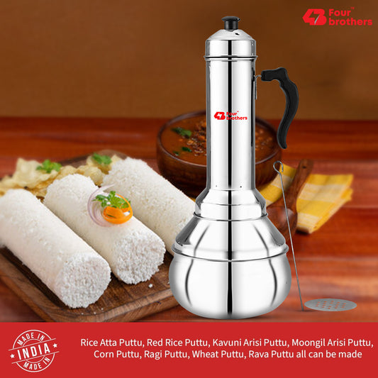 Puttu Kodam – Traditional Stainless Steel Puttu Maker
