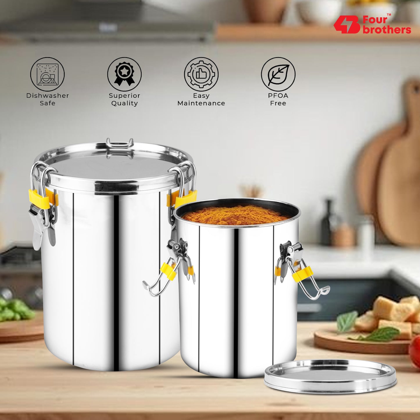 Stainless Steel 304 Leak-Proof Storage Container