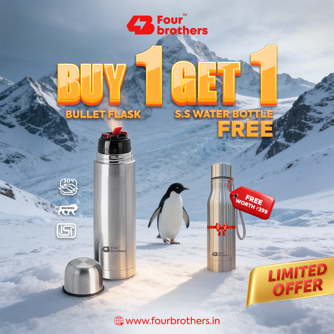 Bullet Flask 1000ml + FREE S.S Bottle (Limited Offer)