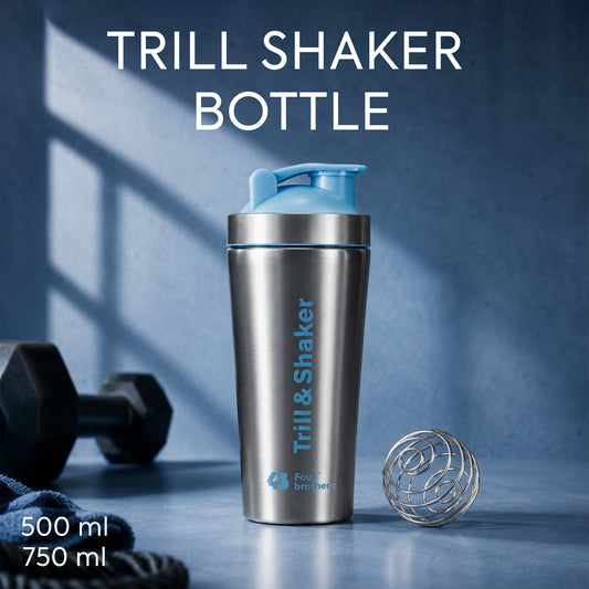 Four Brothers Stainless Steel Trill & Shaker Bottle