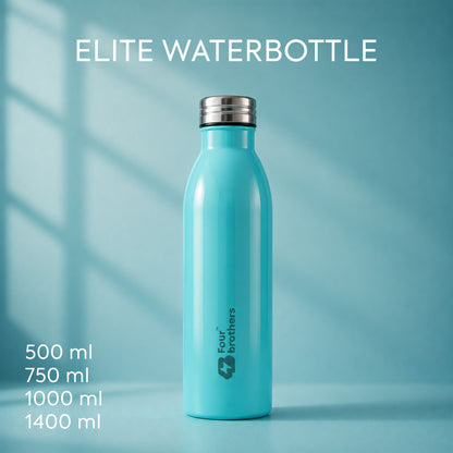 Four Brothers Stainless Steel Water Bottle ( Elite )– Single Wall, Leakproof, Lightweight