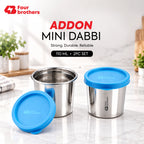 Stainless Steel Addon Mini Dabbi Airtight Leak Proof | Four Brothers