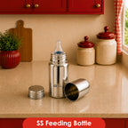 304 Stainless Steel Baby Feeding Bottle and Porrin Combo | Four Brothers