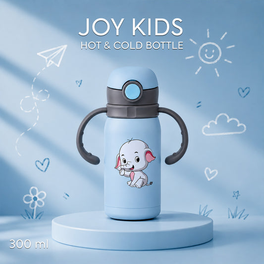 Four Brothers Kids Insulated Sipper Bottle - 300ml  – 18Hr Hot & 24Hr Cold, Leakproof with  Straw