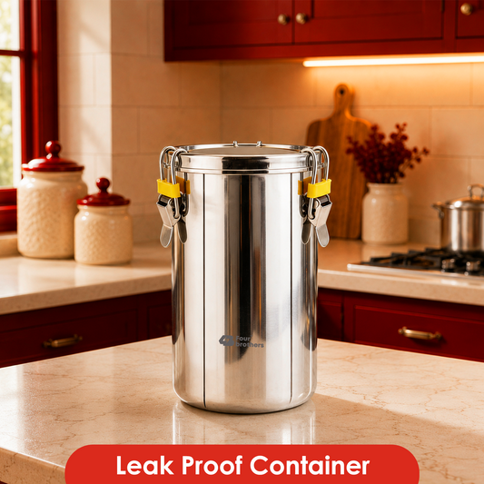 Stainless Steel 304 Leak-Proof Storage Container
