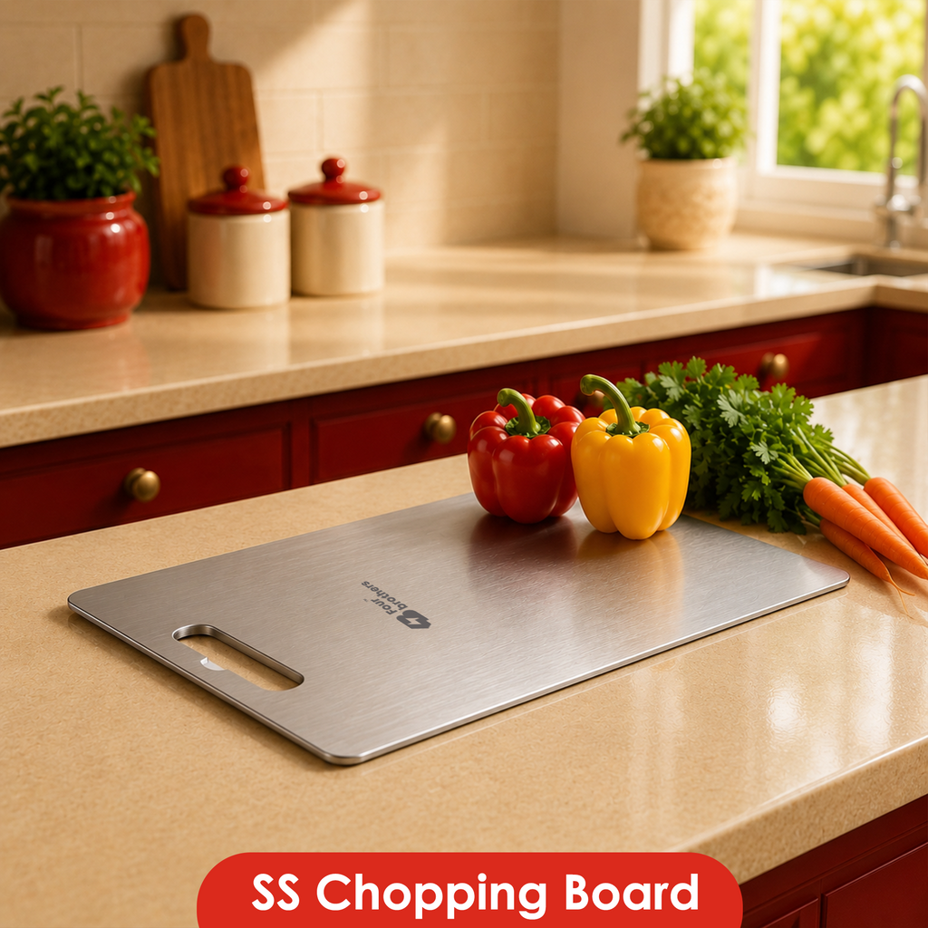 Royal Steel Chopping Board – Heavy Duty, 100% Food Grade Stainless Steel