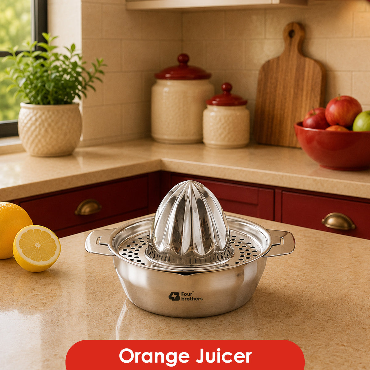 Four Brothers Stainless Steel Orange Juicer