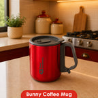 Bunny Coffee Mug with Lid – Double Wall | 304 Stainless Steel (250ml)
