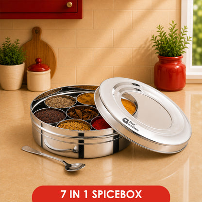 7 in 1 Spice Box -Stainless Steel