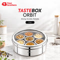 Orbit Stainless Steel Spice & Dry Fruit Box, 7 in 1 | Four Brothers