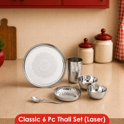 Classic Stainless Steel Thali Set