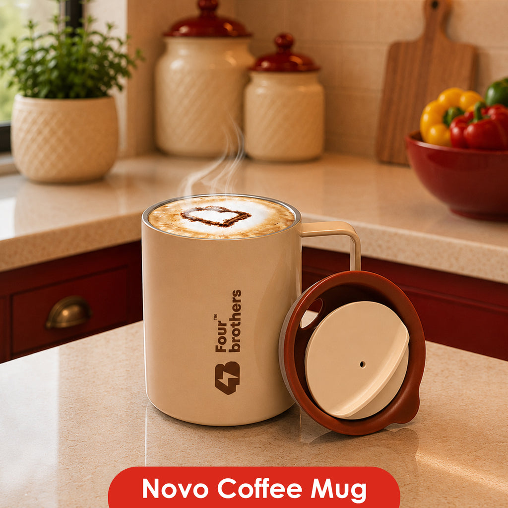 Novo Coffee Mug – Double Wall | 304 Stainless Steel (270ml)