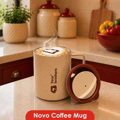 Novo Coffee Mug – Double Wall | 304 Stainless Steel (270ml)