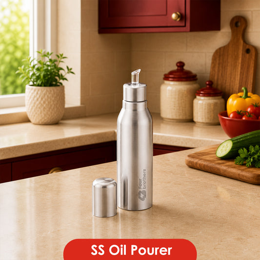 Oil Pourer Stainless Steel -Spill-Free, Hygienic & Durable Dispenser