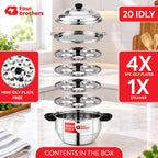 Optima Stainless Steel Idly Maker, Induction & Gas | Four Brothers