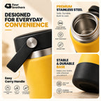 Wave Go Hot and Cold 304 Stainless Steel Wide Mouth Flask 380ml Four Brothers