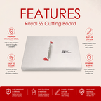 Royal Cutting/Chopping Board with Dual Blade – Premium Stainless Steel