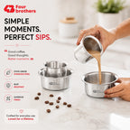 Traditional Stainless Steel Coffee Dubra Set | Four Brothers