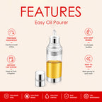 Oil Dispenser Glass Bottle, Spill-Free & BPA-Free | Four Brothers