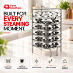 Mini Idly Stand Stainless Steel Steamer Plate, 5 Idlis Per Plate | Four Brothers