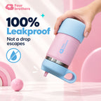 Wave Junior Leakproof Stainless Steel Kids Straw Bottle 380ml Four Brothers