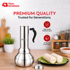 Puttu Kodam Stainless Steel Puttu Maker, Flat and Bulging | Four Brothers