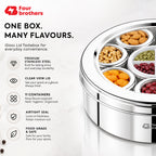 Orbit Stainless Steel Spice & Dry Fruit Box, 11 in 1 | Four Brothers