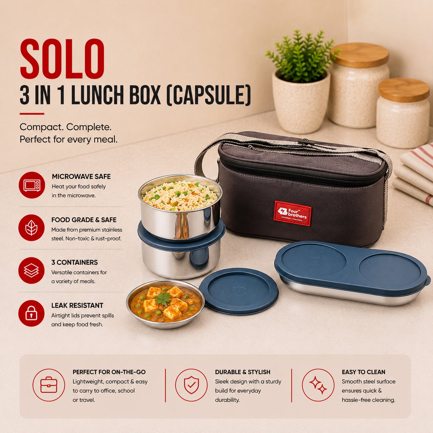 Solo Lunch Pack – Double Wall (3 in 1)