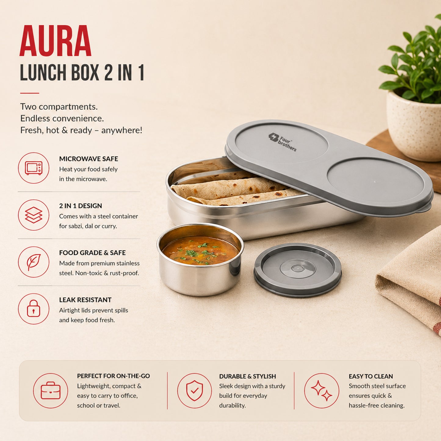 Aura Lunch Box – Snack Box