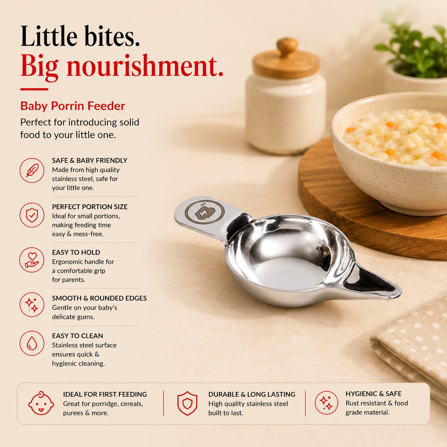 Porrin Baby Feeder 304 Stainless Steel