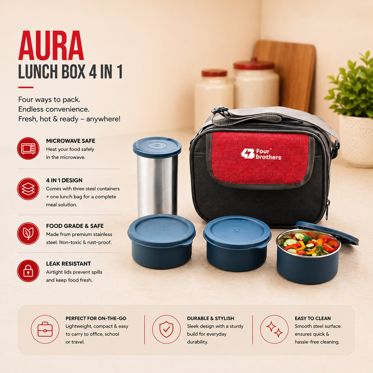 Aura Lunch Pack Micro (4 in 1) | Four Brothers