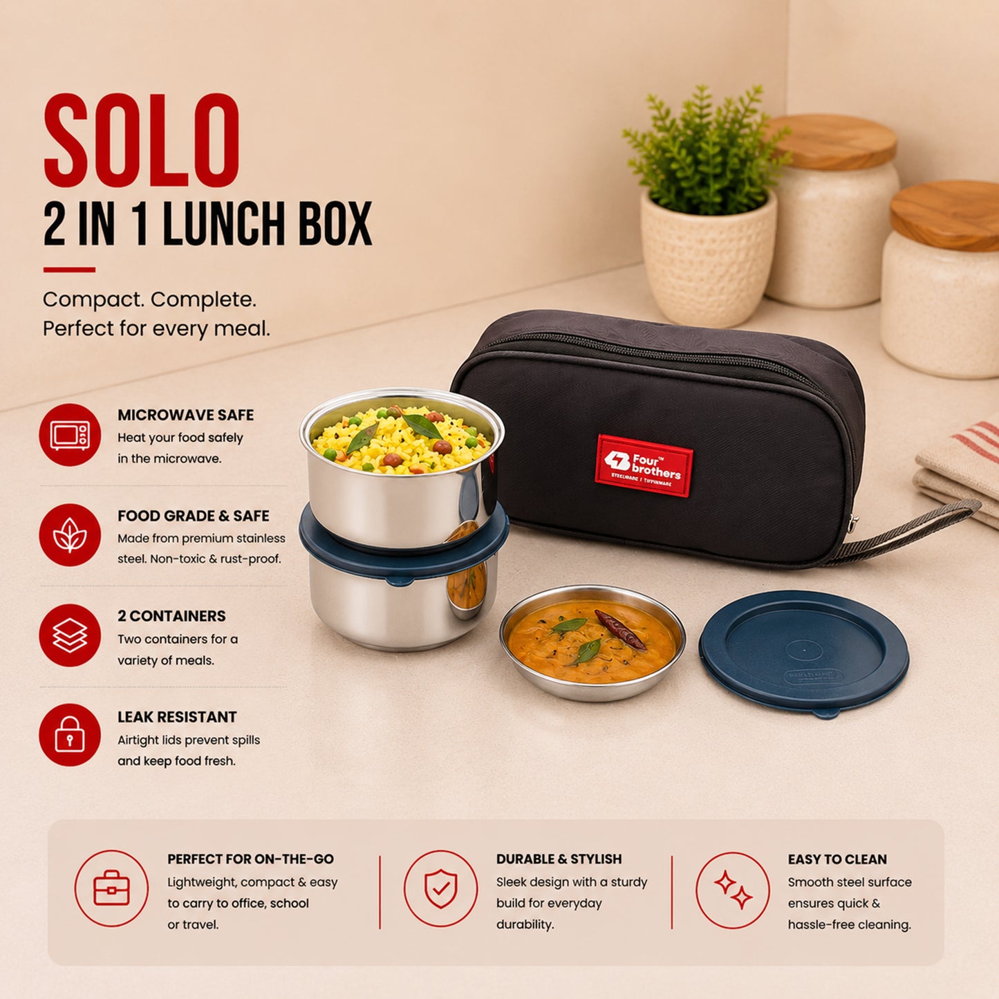 Solo Lunch Pack – Double Wall (2 in 1)