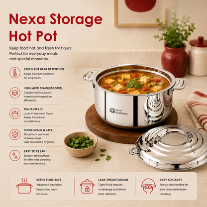 Nexa Hot Pot – Stainless Steel Casserole