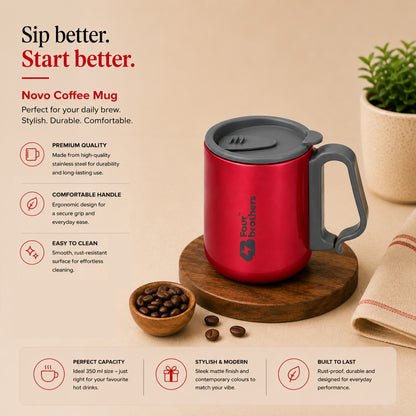Bunny Coffee Mug with Lid – Double Wall | 304 Stainless Steel (250ml)