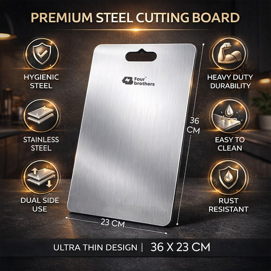 Royal Steel Chopping Board – Heavy Duty, 100% Food Grade Stainless Steel