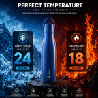 Four Brothers Insulated Water Bottle ( Rolex ) – 18Hr Hot & 24Hr Cold Stainless Steel Flask (Leakproof)