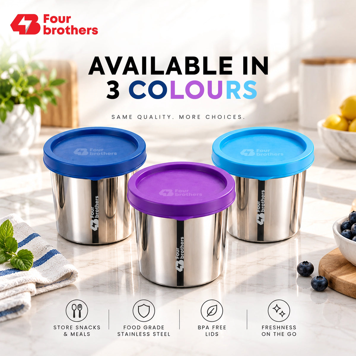 Stainless Steel Addon Mini Dabbi Airtight Leak Proof | Four Brothers