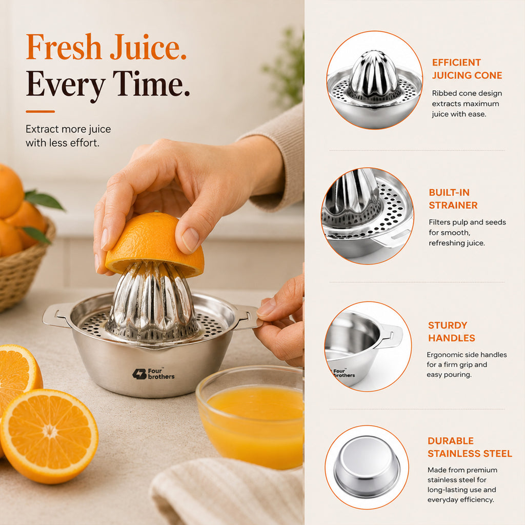Four Brothers Stainless Steel Orange Juicer