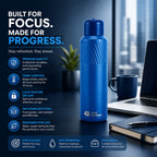 Aqua 304 Stainless Steel Flask, 18Hr Hot 24Hr Cold | Four Brothers