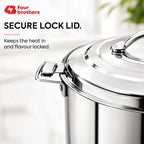 Nexa Hot Pot Stainless Steel Casserole, 1L to 10L | Four Brothers