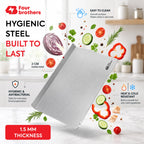Stainless Steel Multipurpose Worktop Board | Cutting, Rolling & Kneading Platform