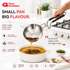 Triply Stainless Steel Tadka Pan, Induction & Gas | Four Brothers