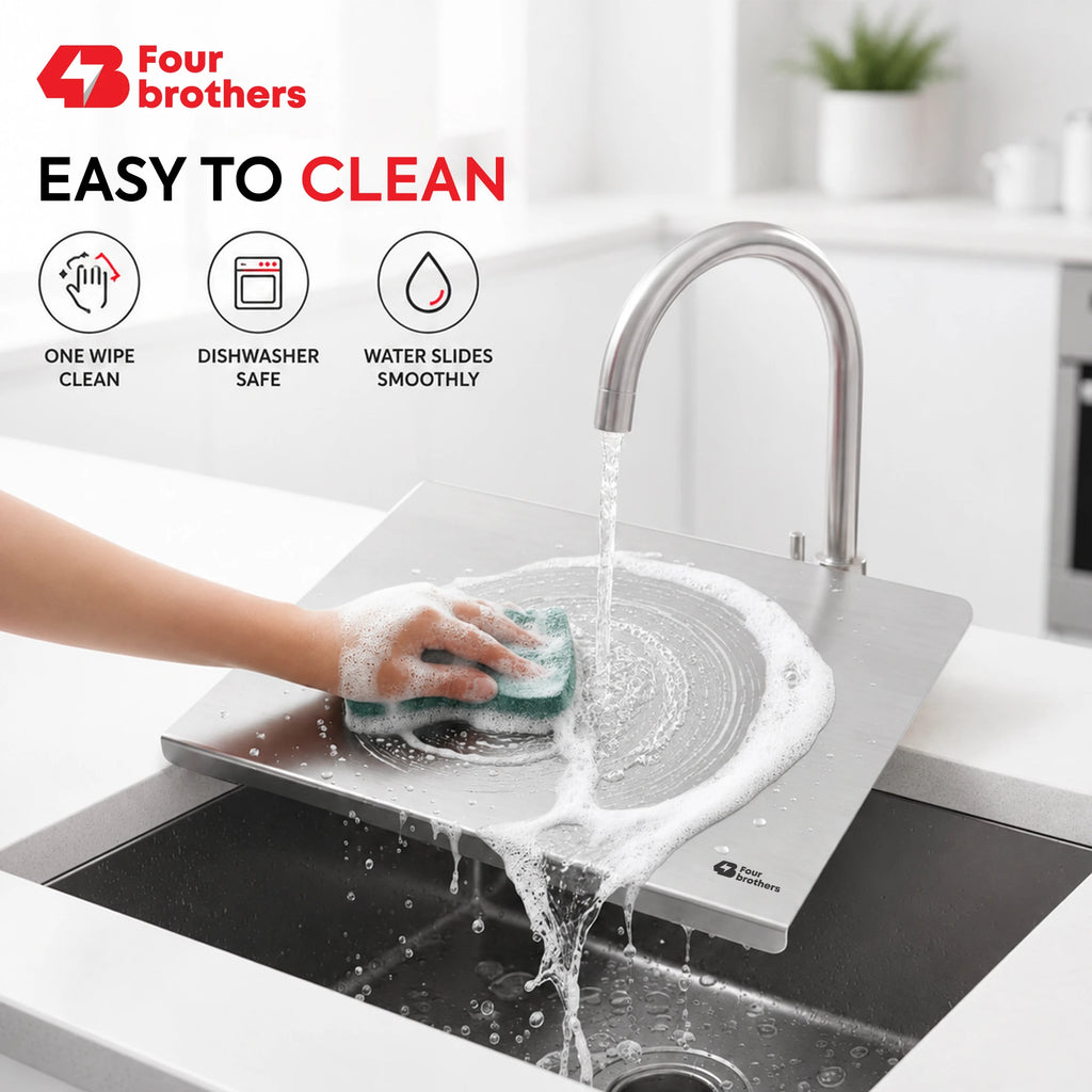 Stainless Steel Multipurpose Worktop Board | Cutting, Rolling & Kneading Platform