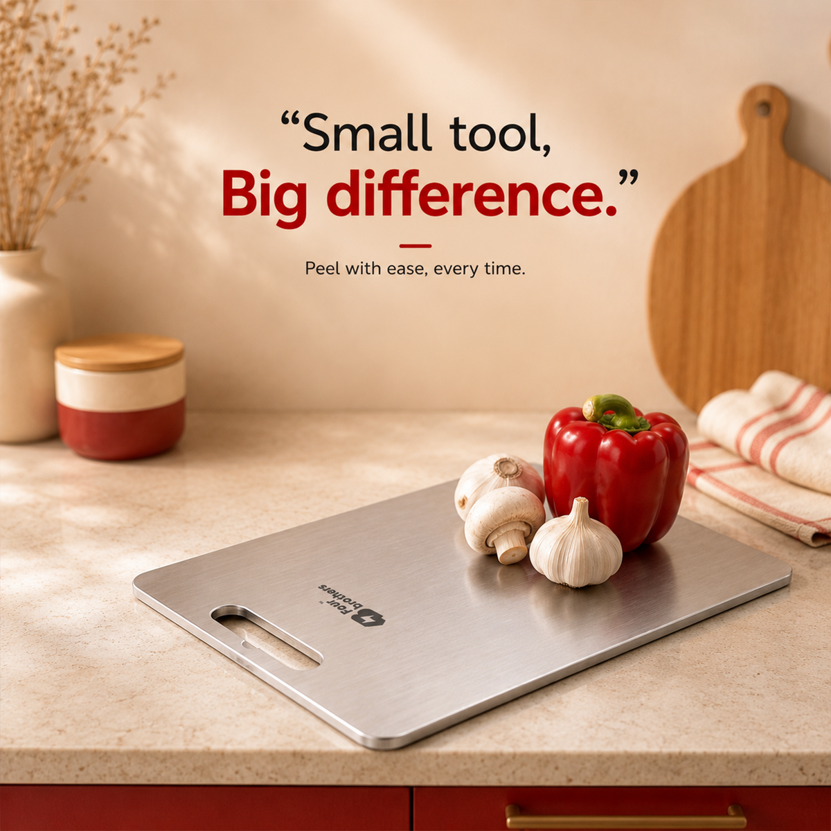 Royal Steel Chopping Board – Heavy Duty, 100% Food Grade Stainless Steel