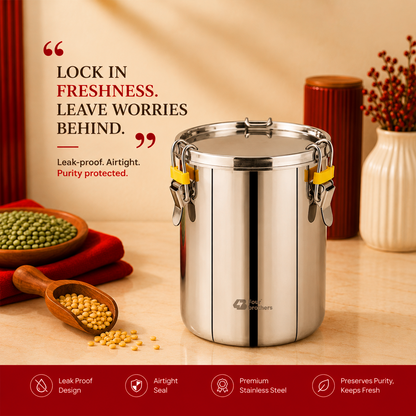 Stainless Steel 304 Leak-Proof Storage Container