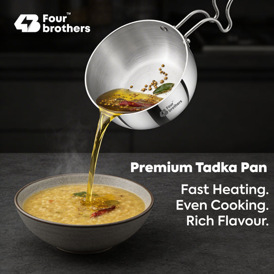 Vagaria Aluminium Tadka Pan -Light, Efficient & Indian Kitchen Ready